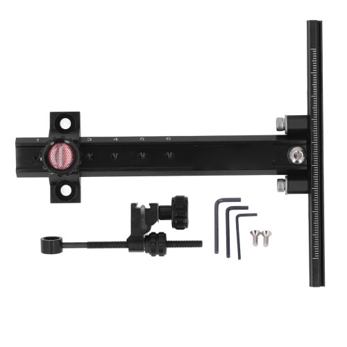Adjustable Metal Recurve Bow Sight for Archery Competition Black 1