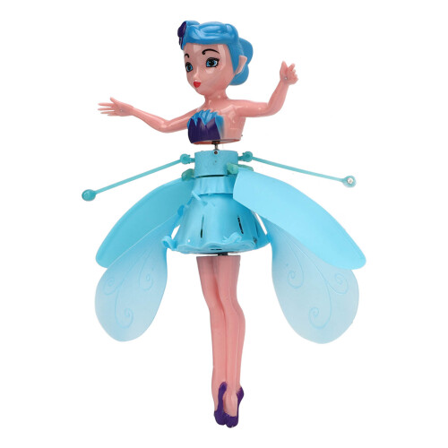 Luminous Flying Fairy Princess Doll, USB Rechargeable, Blue 2