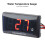 12V Motorcycle LCD Water Temperature Gauge 22mm Sensor Adapter 9