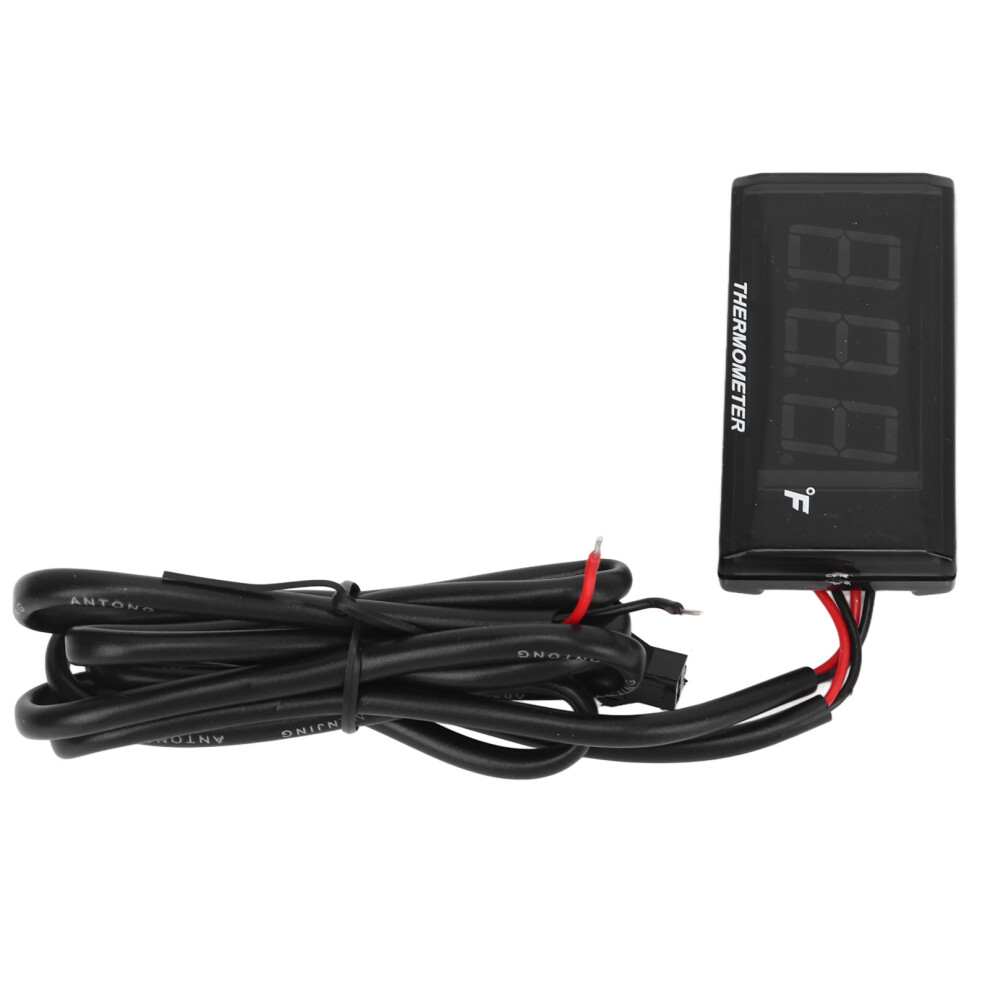 Universal Motorcycle Water Temp Gauge Lcd Display For Dc12v Blue 7661339458455