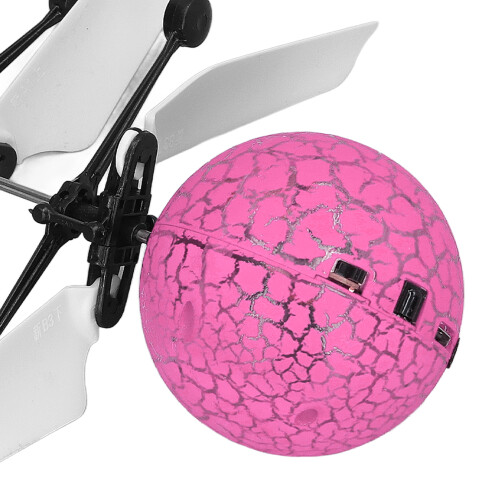 Fliegendes Ballspielzeug Pink 100 mAh USB-Lade-LED 2