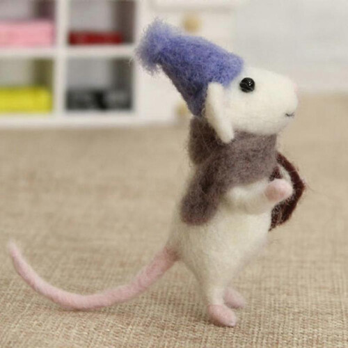 Mouse Needle Felting Starter Kit Diy Crafts Complete Tools for Kids Adults Beginners 1