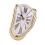 Melting Clock Plastic Retro Decor Electroplated Gold, 145x175x115mm 12