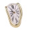 Melting Clock Plastic Retro Decor Electroplated Gold, 145x175x115mm 10