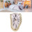 Melting Clock Plastic Retro Decor Electroplated Gold, 145x175x115mm 11