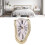 Melting Clock Plastic Retro Decor Electroplated Gold, 145x175x115mm 9