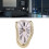 Melting Clock Plastic Retro Decor Electroplated Gold, 145x175x115mm 7