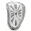 Stable Retro Silver Desk Clock - Feel Time Pass with Melting Design 2
