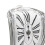 Stable Retro Silver Desk Clock - Feel Time Pass with Melting Design 1