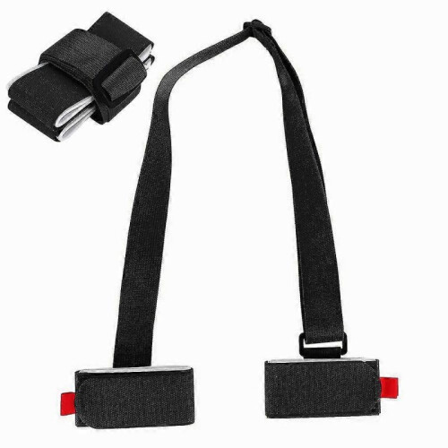 Ski Carrier Holder Carrying Sling Strap Carry Tie Skis Poles Shoulder Handle