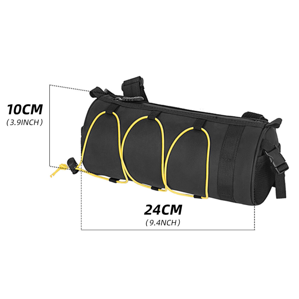 Multifunctional Bike Handlebar Bag 2.5L 24x10cm Waterproof Cycling Pouch