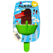 (green)Pop No Drop Drip Free Popsicle Holder Mess Free Frozen Treats Holder With Straw