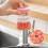 5pcs Liquid adding and washing pot brush, press type automatic liquid adding and washing dishes brush, non greasy and non damaging pot, multifunctiona 4