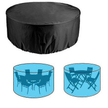 (128*75CM)Lebanghui Patio Furniture Covers Waterproof Outdoor Round Table Cover Anti-fading