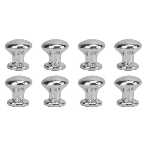 8 Stück 1:12 Maßstab Kopf-Ziehgriff Silber 0,5 cm 1