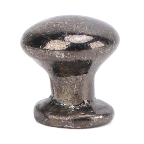 8 Stück 1:12 Rundkopftürknöpfe Schwarz, Höhe 0,5 cm 2