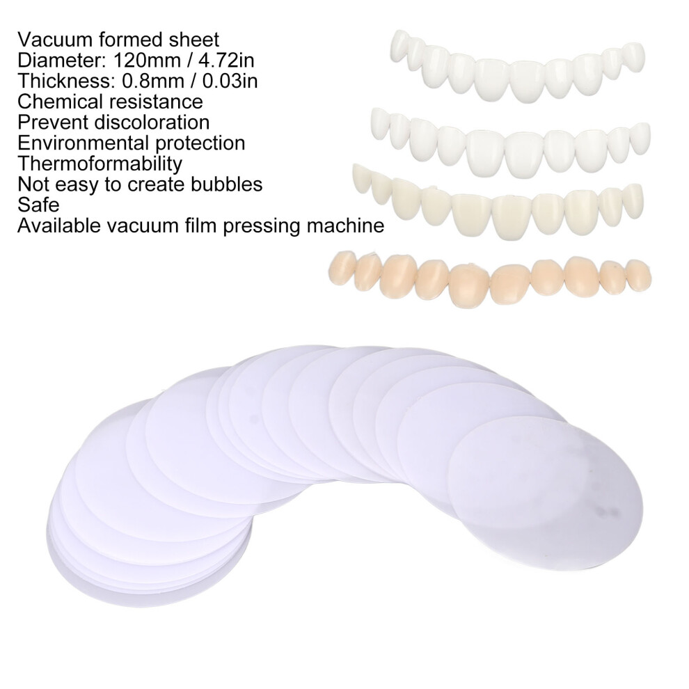 20pcs Dental Vacuum Forming Sheets 120mm Round for Orthodontic Retainer