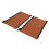 Elastic Brown PU Leather Handle Sleeves for Strollers 2pcs Zip Design 14