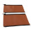 Elastic Brown PU Leather Handle Sleeves for Strollers 2pcs Zip Design 15
