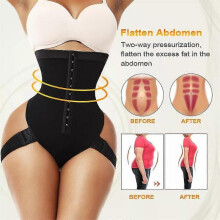 (S,black)Women Ladies Butt Lifting Shapewear Tummy Control Butt Lifter Panties Tummy Trainer Body Shaper Waist Trainer Underwear Plus Size