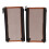 Elastic Brown PU Leather Handle Sleeves for Strollers 2pcs Zip Design 4