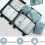 (pink)1 Set 8 Pieces Travel Organizer Waterproof Organizer 4