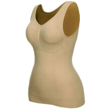 (XL,Skin Color)Lebanghui 3 In 1 Sculpting Body Shaping Vest Shaper Shapewear Breathable Slimming For Women
