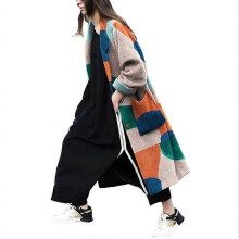 (L)Lebanghui Long Trench Coat with Belt for Women Lightweight Coat Lady Windbreaker