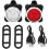 650mA USB Rechargeable LED Bike Bicycle Front Tail Safety Warning Light (Red White Set) 1