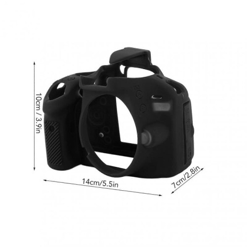 Soft Silicone Camera Case Shock Proof Anti Slip Soft Personalized Camera Case Cover for Nikon D3100 D3200 Black 1