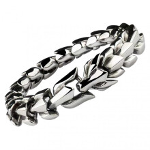 Link Chain Bracelet Fashionable Minimalist Titanium Steel Men Bracelet for Daily Party Dating Steel Color