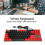 87 Keys Mechanical Keyboard RGB Backlit Blue Switch Wired, Black Red 10