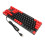 87 Keys Mechanical Keyboard RGB Backlit Blue Switch Wired, Black Red 15