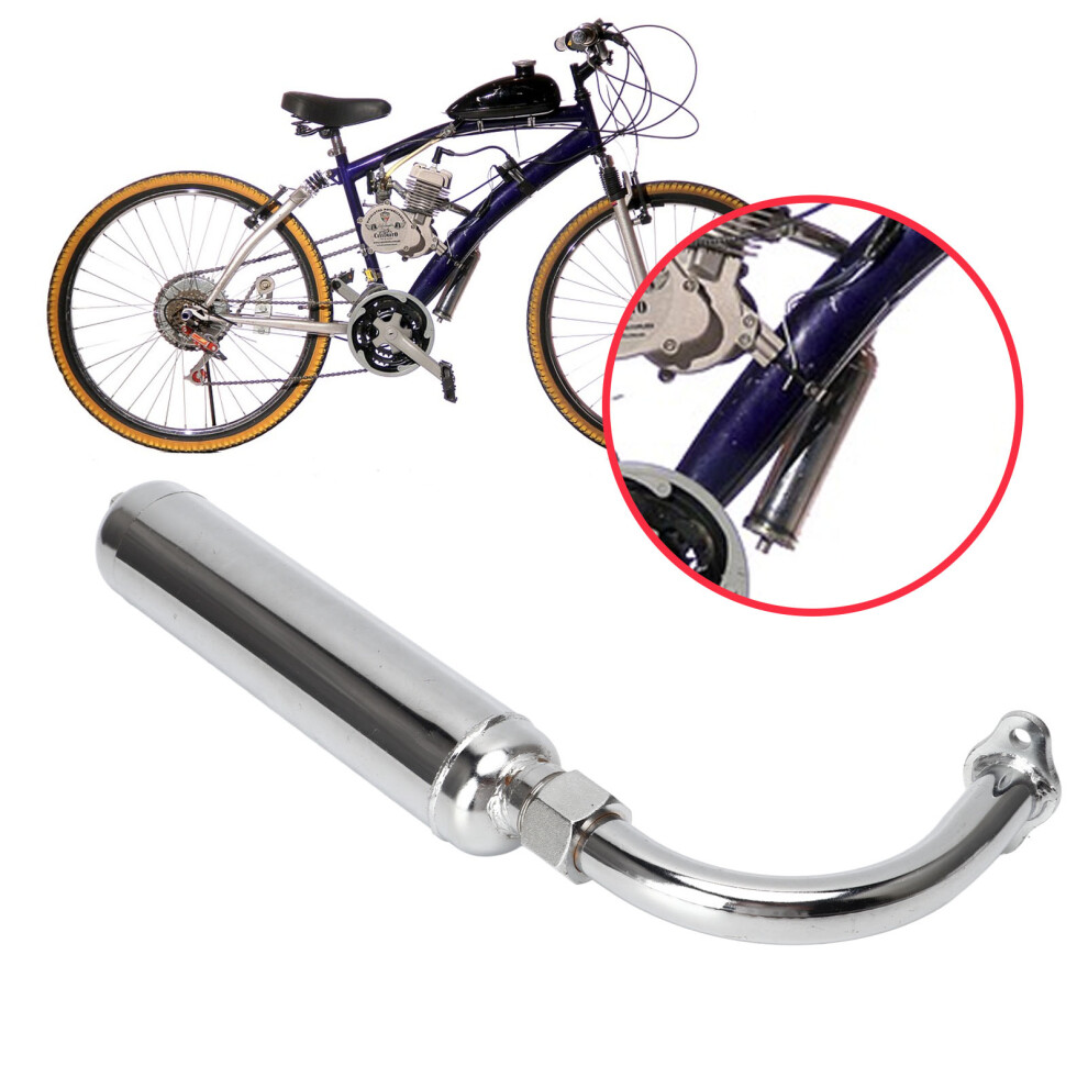 Durable Exhaust Muffler Pipe For 49-80Cc 2-Stroke Motorized Bicycles 6921339477230