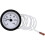 Dial Thermometer Capillary Temperature Gauge with 1m Sensor 0-120C for Measuring Liquid Water 2