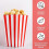 100 pieces popcorn bags, popcorn bags small popcorn boxes red and white 3