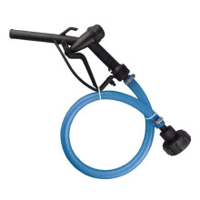 (15M HOSE KIT) Fuel Transfer Gun Set with 25mm Blue Hose, S60x6 Tank Adaptor, 25-40mm Jubilee Clips
