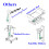 5-Pin Elektro-Sofapushrod-Controller mit Touch-Sensor und Doppelknopf 5