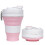 Silicone Folding Cup Folding Coffee Cup with Straw Carabiner Wire Easy To Carry 4