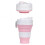 Silicone Folding Cup Folding Coffee Cup with Straw Carabiner Wire Easy To Carry 3