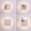 Bedside Lights LED Wall Lamp Indoor Hotel Wall Lights Bed Corridor Wall Lamp with Switch White (Square) 3