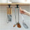 Utensil Holder Hook with 6 Hooks (Black) 2