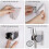 No Drilling Handheld Shower Holder Adhesive Angle Adjustable Shower Holder, Super Powerful, Waterproof-3pcs 2