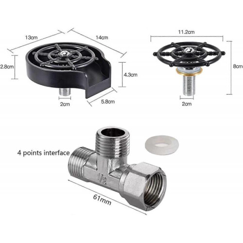 Glass Rinser, Bottle Washer, Kitchen Sink Accessories 1