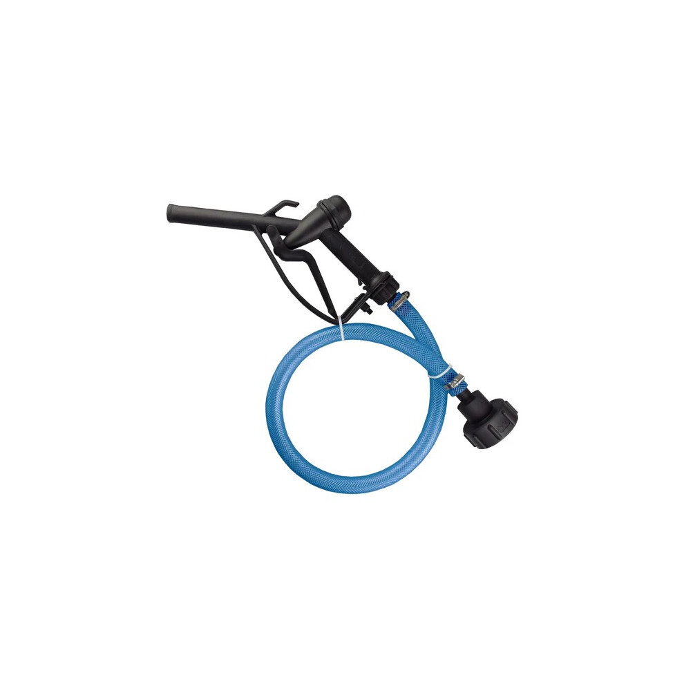 (10M Hose Kit) Fuel Transfer Gun Kit With 19Mm Hose And Tank Adaptor, 16-27Mm Jubilee Clips Blue 5061004426390