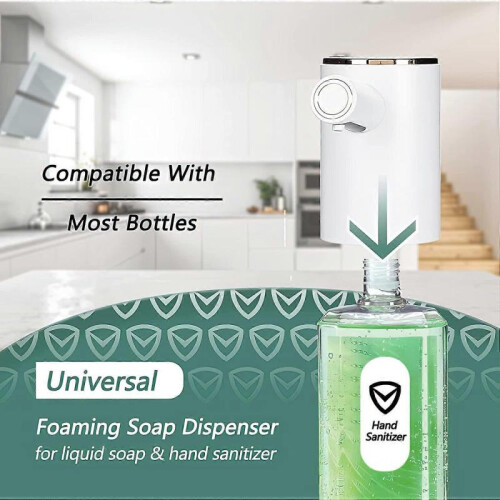 Touchless Automatic Soap Dispenser with Three-Speed Adjustable(White) 1