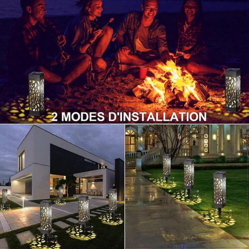 Outdoor Solar Light, IP65 Waterproof Solar Garden Lights(8pcs) 2