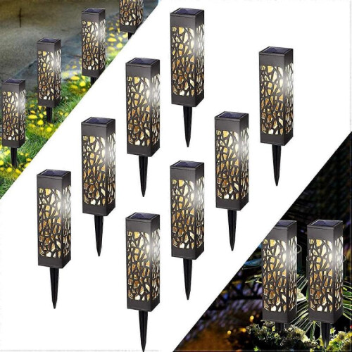 Outdoor Solar Light, IP65 Waterproof Solar Garden Lights(8pcs)