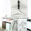 Magnetic hanger storage rack, washing machine hanger storage rack, hanger stacking rack 25L8WWhite 2