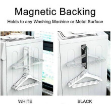 Magnetic hanger storage rack, washing machine hanger storage rack, hanger stacking rack 25L8WWhite